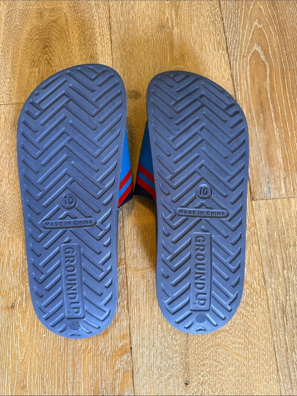 Men’s Ted Lasso AFC Richmond Blue Slide Sandals with Crest